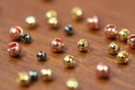 Slotted Tungsten Beads 2.5mm Black Nickel